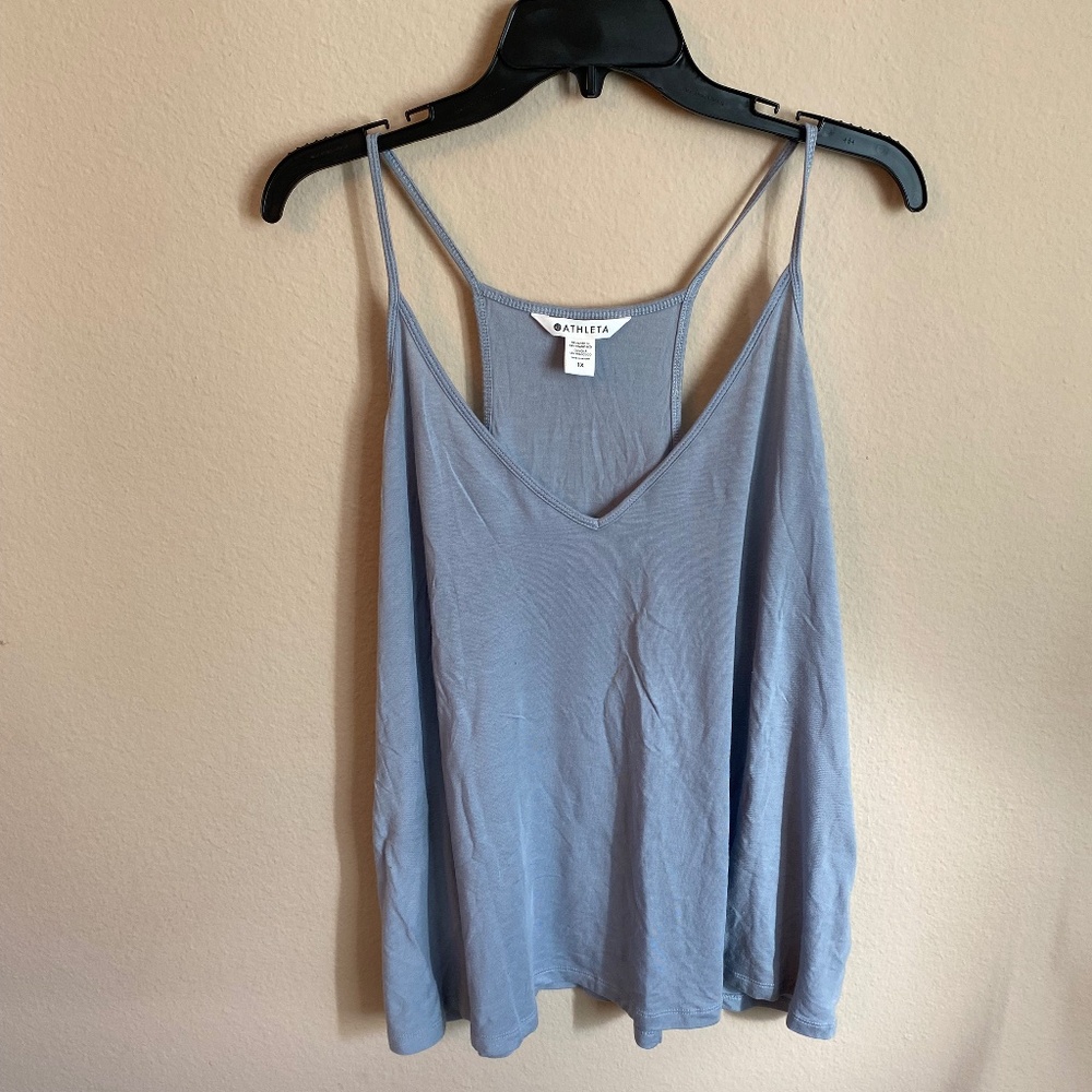 Athlete blue tank top 1X